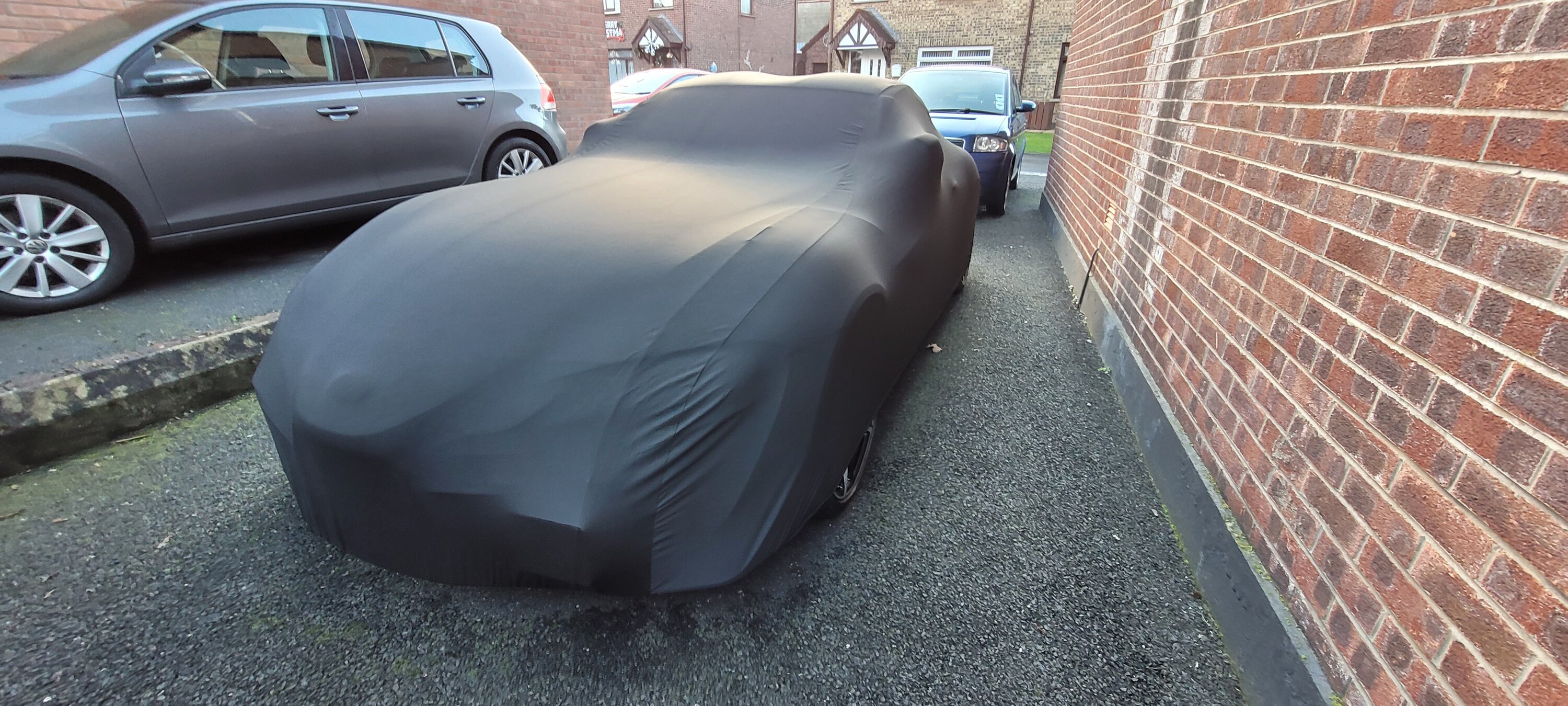  Car Cover for Toyota Supra MK5  Durable Dustproof Car Cover  Outdoor Full Car Cover Sun Waterproof Car Cover, Scratch  Proof/Durable/Breathable/Uv Protection with Zip Cotton Lined (Color : B,  Size 