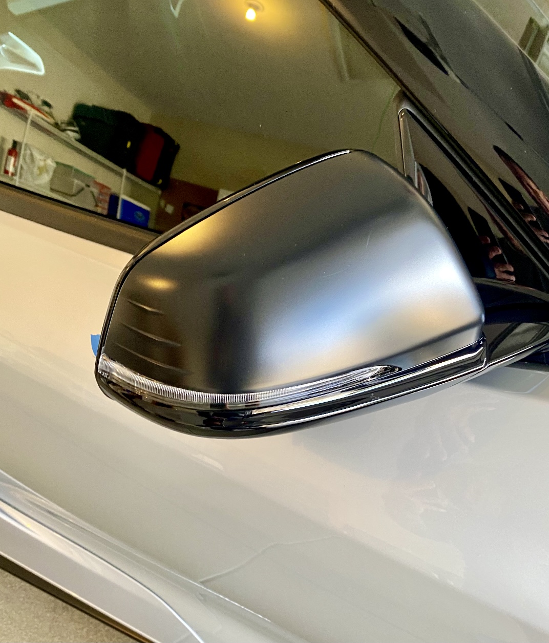 FOR TOYOTA SUPRA A90 A91 M STYLE GLOSS BLACK SIDE MIRROR COVER CAP