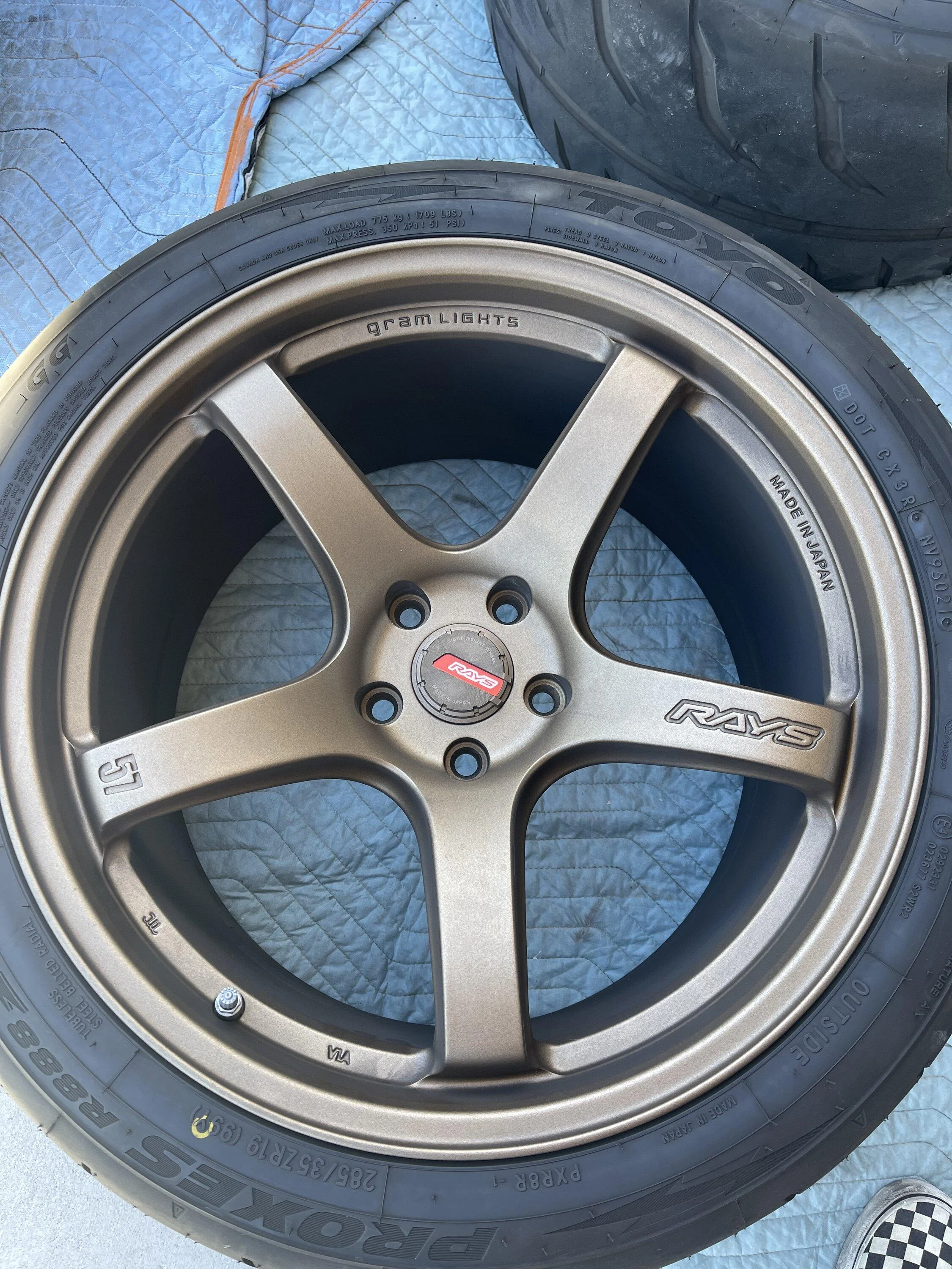 FS: bronze Rays 57CR, Toyo Proxes r888r, TPMS | SupraMKV - 2020+ 