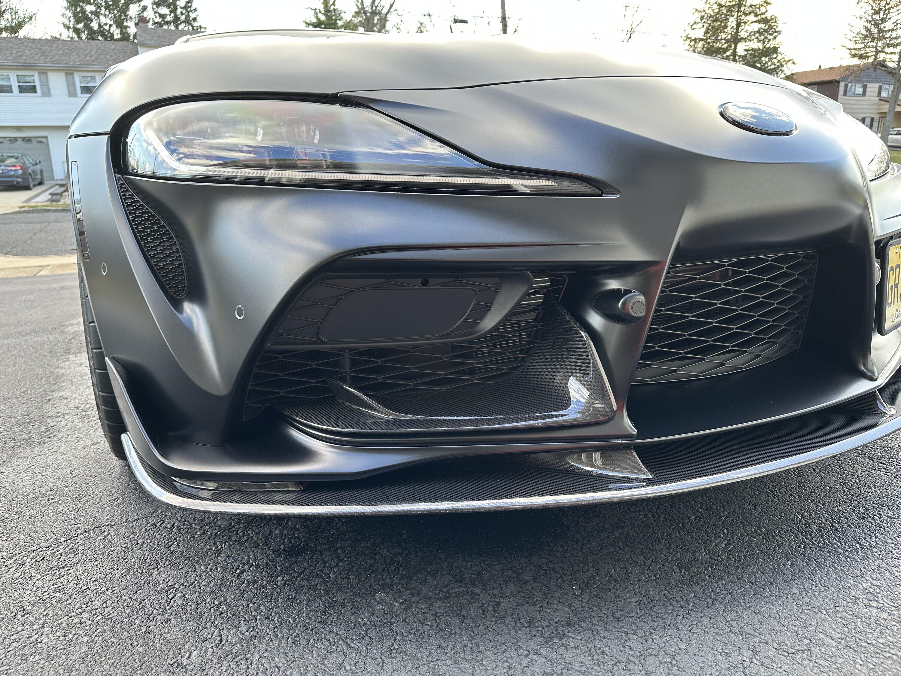 SOLD: Carbon Fiber Front bumper trim | SupraMKV - 2020+ Toyota Supra ...