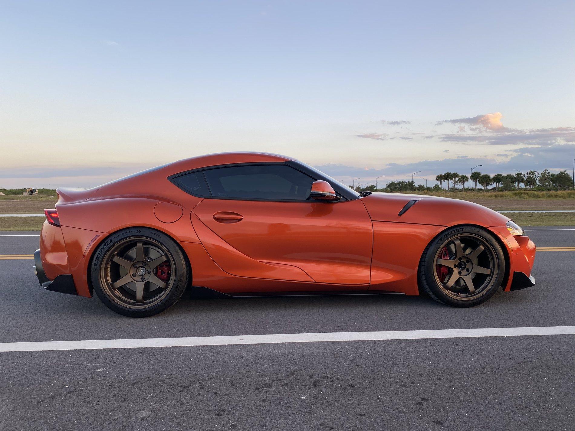 Toyota supra orange