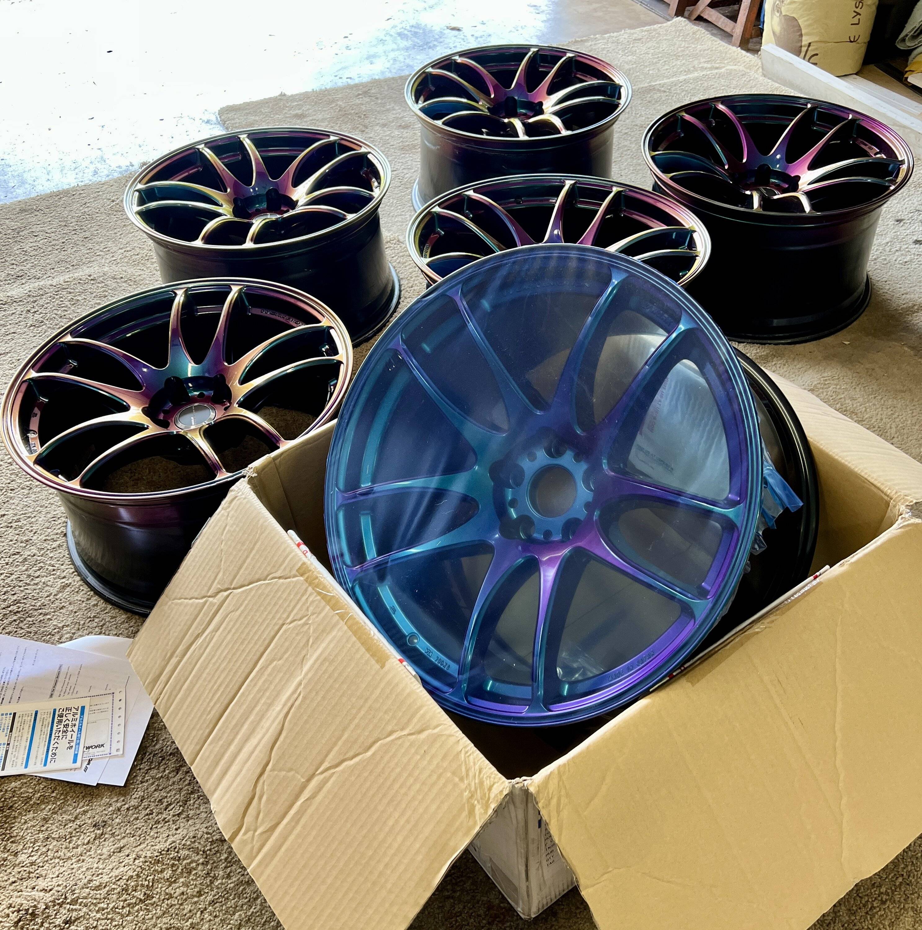 Work Wheels Japan Emotion Kiwami 19” (Buy 4 get 2 free!! Total 6 rims ...