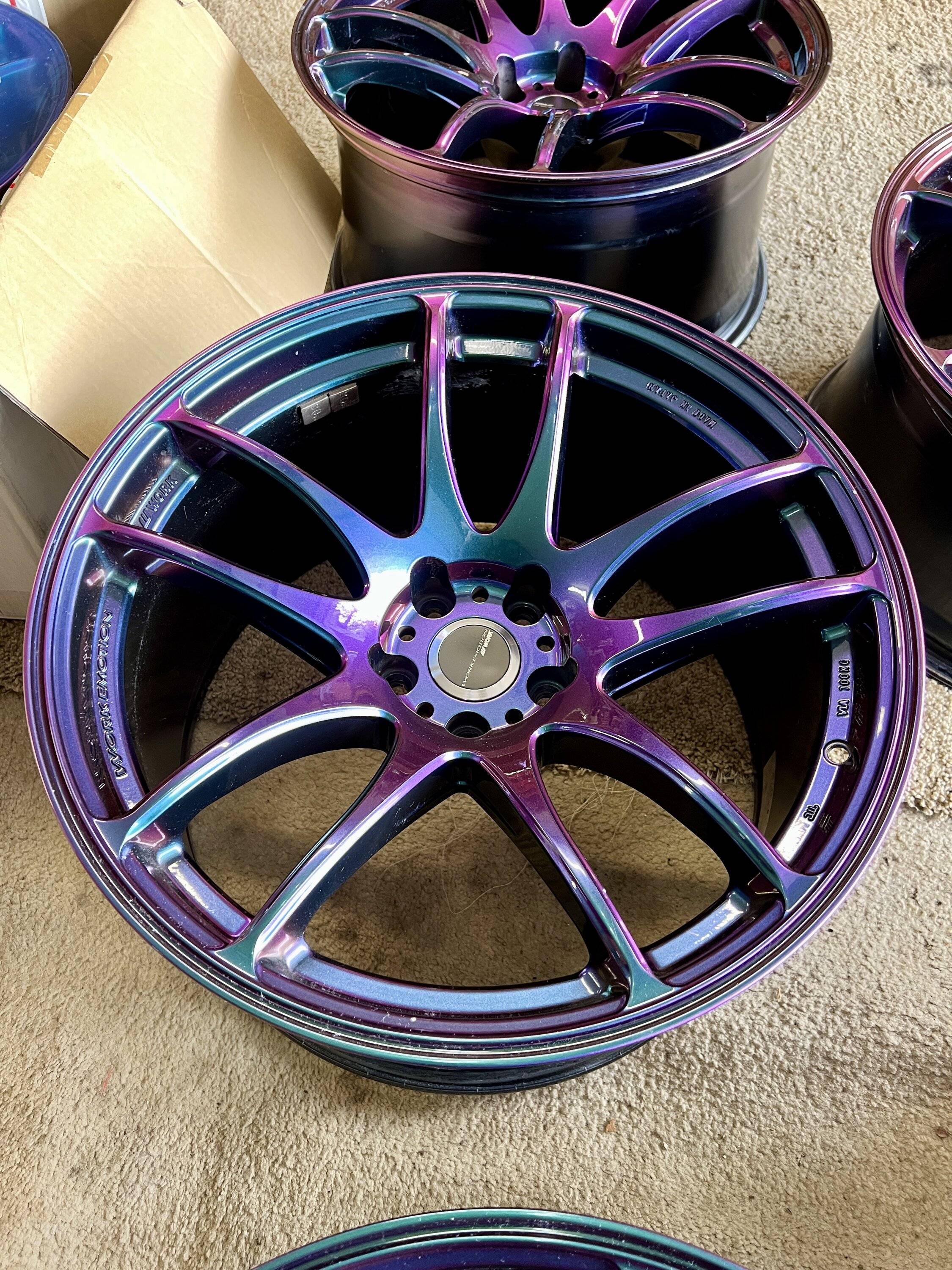 Work Wheels Japan Emotion Kiwami 19” (Buy 4 get 2 free!! Total 6 rims ...