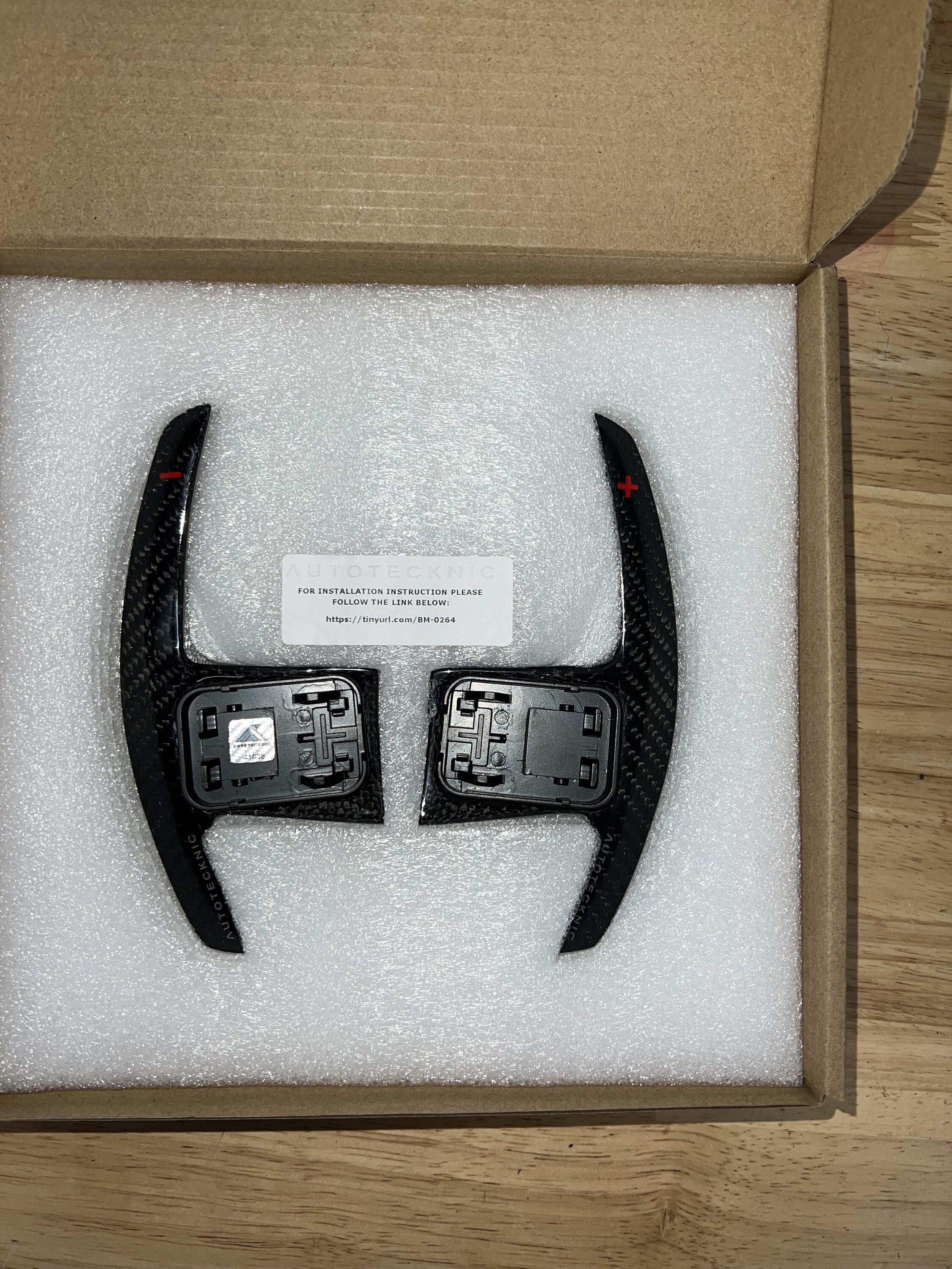 AutoTecknic Carbon Fiber V2 Pole Position Shift Paddles - G9X M5 & More 2024-Up