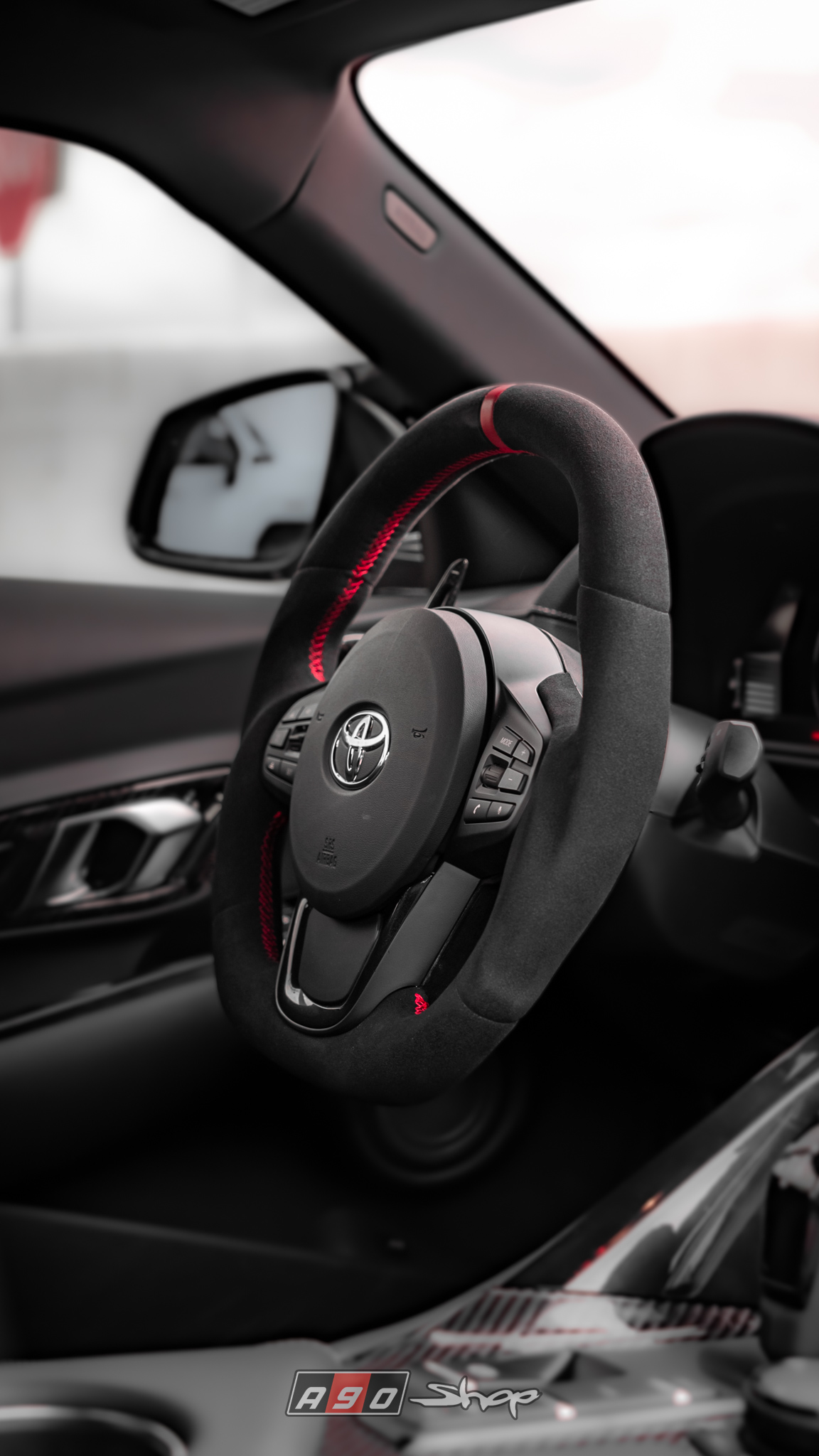 Rexpeed Black Suede Steering Wheel5.jpg