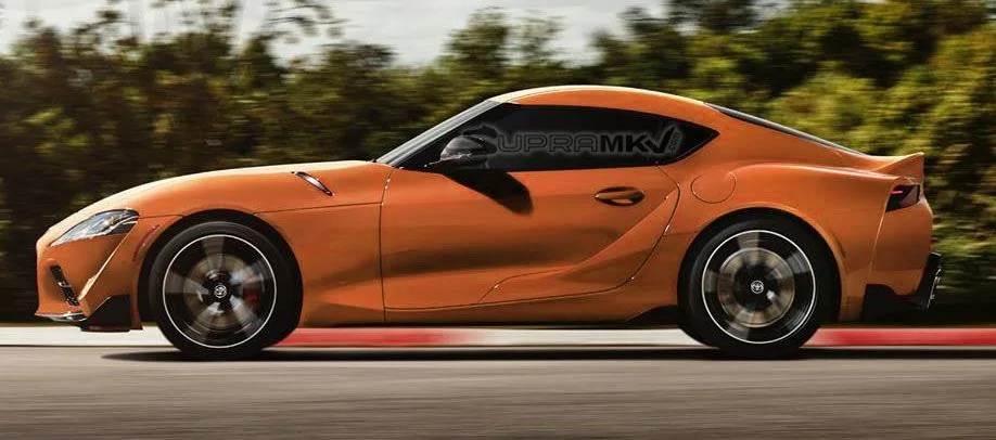 Toyota supra orange